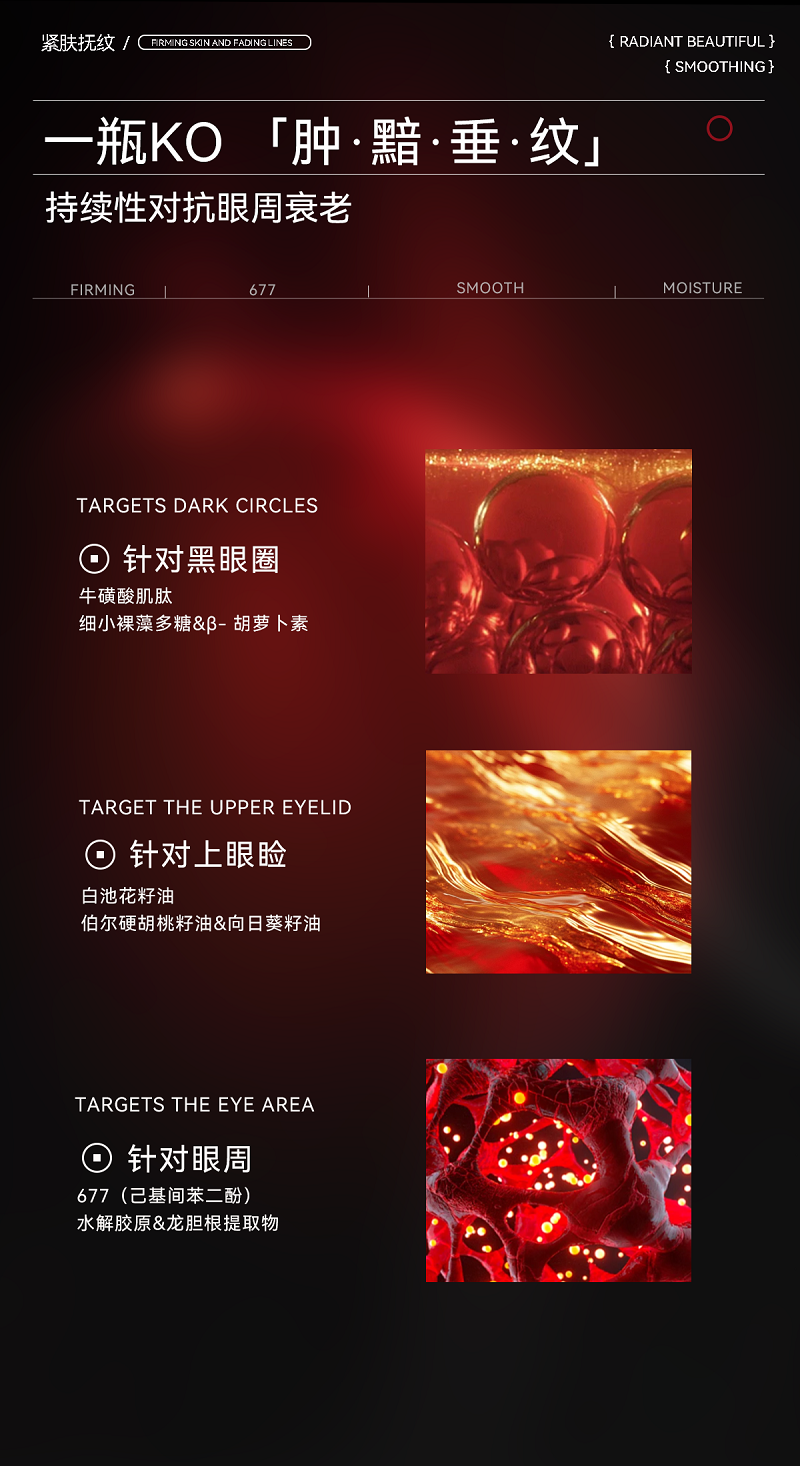 MRDR牛磺酸肌肽紧肤扶纹血魔眼油霜